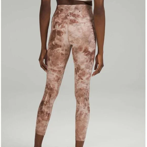 Lululemon Align High-Rise Pant 25" *Shine Diamond Dye Misty Shell Cacao Diffuse - Picture 6 of 6